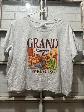🏜️ Where I’m From Grand Canyon State Park Crop Tee | Boxy Graphic T-Shirt - XL